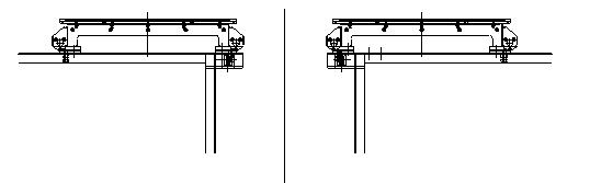 通過滑板支撐與機(jī)架中部之間的墊片調(diào)節(jié)